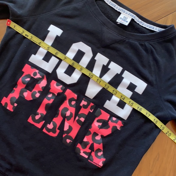 PINK VICTORIA’S SECRET LEOPARD PRINT SWEATSHIRT - Picture 6 of 10